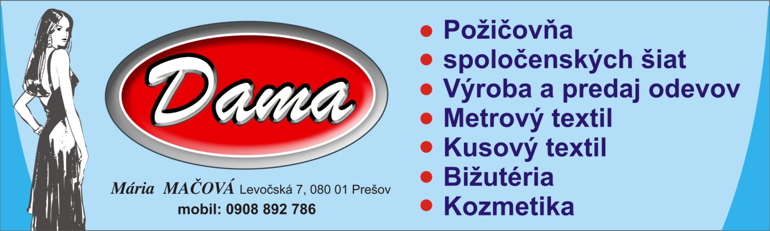 Reklamná tabuľa - Dama (Prešov)