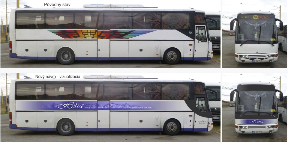 vizualizácia - Autobus firmy Helia