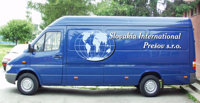 Dodávka firmy Slovakia internationale Prešov s.r.o.