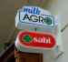 Svetelné výstrčky  obojstranné - logá Milk-Agro