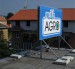 Veľkoplošná tabuľa obojstranná na strechu - Milk Agro (Prešov 2010)